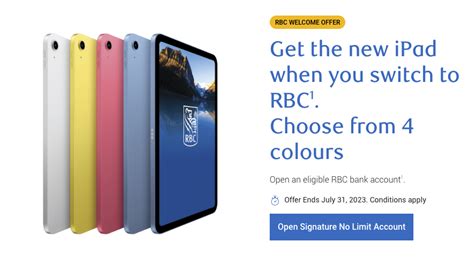 rbc account with ipad.